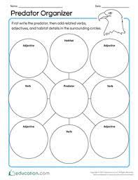 Predator Prey Organizers Worksheet Education Com