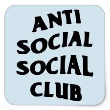 Anti Social Social Club Tumblr Aesthetic Sticker Craft Supplies Diy Custom Design Supply Special Aesthetic Stickers Brand Stickers Snapchat Stickers