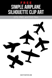 Free Simple Airplane Silhouette Clip Art Airplane Silhouette Silhouette Clip Art Clip Art