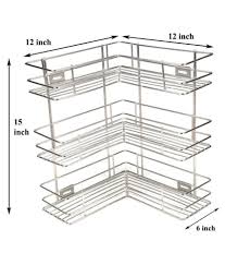 Find great prices on kitchen corner storage and other kitchen corner storage deals on shop better homes & gardens. Buy Gehwara Stainless Steel 30x30x40 Cm Multipurpose 3 Tier Corner Shelf Bathroom Cabinet Toothbrush Holder Toothpaste Brush Stand Bathroom Accessories Set Shelves Rack Washroom Accessories Online At Low Price In India Snapdeal