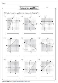 Solutions using substitution with two variables. Graphing Linear Inequalities Worksheets