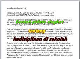 Contoh Naskah Pidato Kedisiplinan Di Sekolah Sekolah Guru Smp