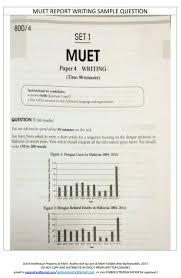 In general, there are 4 components in muet Muet My Way Muet Report Writing Sample Template