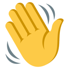 Waving Hand On Emojione 3 1 Emoji Hands Emoticon