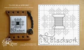 I Love Blackwork A Free Chart For Blackwork Lovers