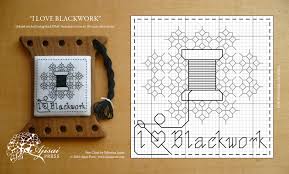 I Love Blackwork A Free Chart For Blackwork Lovers