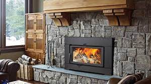 Stone can be smooth, rough, stacked or fitted. Ci2700 Contemporary Wood Burning Insert By Regency