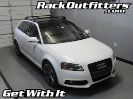 Audi A3 Sportback Thule Black Aeroblade Edge Roof Rack 06 13 Audi A3 Sportback Roof Rack Audi A3