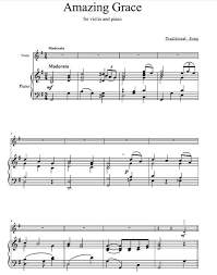 How precious did that grace appear the hour i first believed. Download Free Sheet Music Amazing Grace Piano And Violin 5 Pages