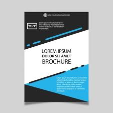 Black And White Graphic Design Download Blue Black And White Brochure For Free Graphic Design Brochure Brochure Blue Business Card