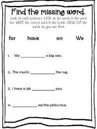 It includes very cute graphics that match each standard. Kindergarten Language Arts Worksheet By The Creative Blessing Tpt