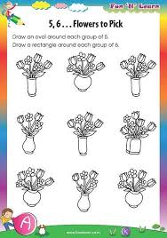 Flowers To Pick Free Worksheets For Lkg Kids Lkg Worksheets Worksheets Fun Worksheets