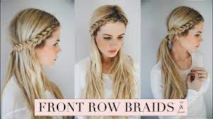 It is great braided hairstyles for long hair that will lionize your big day for sure by leaving him breathless. Tutorial Front Row Braid Youtube