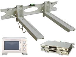 Details Zu Mikrowellenhalter Mikrowelle Wand Halterung Regal Rack Ablage Befestigung Silber Mikrowellenhalterung Halterung Microwelle
