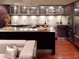 Small Modern Kitchen Design Ideas Hgtv Pictures Tips With Images Kitchen Design Small Glass Kitchen Cabinets Small Modern Kitchens