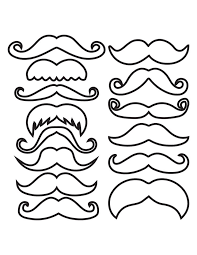 Coloring pages rapunzel luxury coloring pages to … Photobooth Outline Pdf Mustache Template Mustache Crafts Coloring Pages