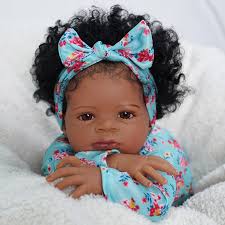 ADFO 17 Reborn Bebe Lanny Black Reborn Dolls 43cm Black Skin Finished Baby  With Realistic Features Perfect Gift 230111 From Cong05, $52.42