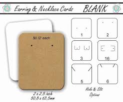 Are you looking for free earring card templates? Earring Card Template Free Awesome Blank Jewelry Cards Earring Cards Necklace Cards Earring Tag Para Brincos Embalagens Brincos