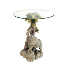 Price match guarantee enjoy free shipping and best selection of elephant leg coffee table that matches your unique tastes and budget. Resin Glass 24 Inch Elephant End Table Overstock 12650700