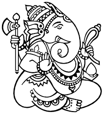 Sketch Black And White Images Of Ganesha Ganesha Ganesha Drawing Kerala Mural Painting Ganesh Art