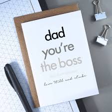 Very strict daddy accepting applications for obedient littles. Dad You Re The Boss Birthday Card Daddy By Rich Little Things Notonthehighstreet Com