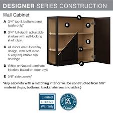 Pick your door style and finish hampton bay cabinets guide (pg. Hampton Bay Designer Series Edgeley Assembled 36x30x12 In Wall Kitchen Cabinet In Thunder W3630 Edth The Home Depot Glass Cabinet Doors Glass Kitchen Cabinet Doors Hampton Bay Designer Series