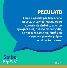 Peculato é um crime de desvio de um bem ou valor público por funcionário que tenha acesso a eles em razão o crime de peculato pode ser subdivido em cinco categorias previstas no código penal. Mpdft On Twitter O Crime De Peculato Esta Descrito No Artigo 312 Do Codigo Penal Que Preve Pena De Prisao De 2 A 12 Anos E Multa Mpdft Peculato Direito Concursopublico