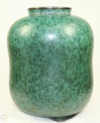 By gustavsberg, wilhelm kage, argenta. Vintage Gustavsberg Argenta 1079 Sea Green Swedish Pottery Vase Wilhelm Kage 1749733737