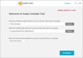 أداة إزالة Avast انتي فيروس