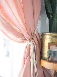 Compare prices on popular products in bath products. 10 Diy Curtain Tieback Ideas That Don T Look Cheap Diy