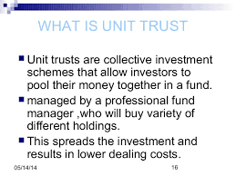 The value of investments, unit prices and income distribution may go down or up, and the investor may not get back the original sum invested. Unit Trust