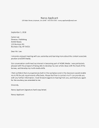 You've got two to four seconds to grab a potential employer's interest with your cover letter, according to romona camarata, regional director for r.l. Thank You Letter To Send After An Interview Sample
