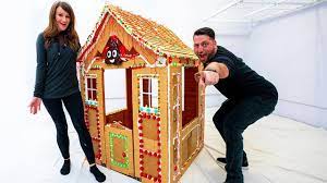 Standard gingerbread playhouse kit includes the following: Building A Life Size Gingerbread House Youtube