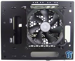 The elite 110 from cooler master is about as small as you can expect an itx case to be and still support water cooling and a dual slot graphics card! Cooler Master Elite 110 Mini Itx Chassis Review Tweaktown
