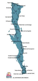 Baja California Map Illustration