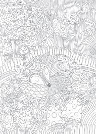 Gift This Card Uncolored So Your Recipient Can Enjoy The Stress Relieving Benefits Of Coloring Or Color Fox Coloring Page Coloring Books Animal Coloring Pages