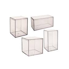Clear Hard Plastic Box with Flush Lid