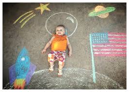 We Landed On The Moon Chalk Art Chalk Photos Sidewalk Chalk Photos Chalk Photography