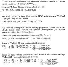 Contoh soal pph potput dan jawabannya. Petunjuk Dan Contoh Pph Pasal 21