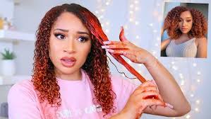 Defined Curly Hair w/ Curlsmith Hair Makeup Ruby!!! l Temporary Color