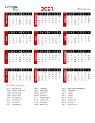 United states edition with federal holidays. 2021 Germany Calendar With Holidays