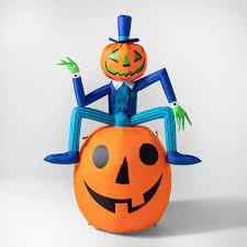Designed to make a statement, inflatable halloween yard decorations come in a wide variety of configurations and themes, making them the perfect addition to every yard. Led Pumpkin Man Inflatable Halloween Decoration Best Target Outdoor Halloween Decorations 2019 Popsugar Home Uk Photo 49