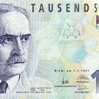 1000 Schilling Erwin Schrödinger obverse