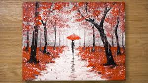 Natural dynamic mixture of colors flow background. Walking In The Rain Red Acrylic Painting Technique 448 Youtube