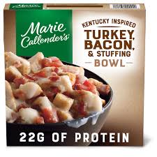 Comforting, delectable meals are quick and easy with marie callender's. Marie Callender S Frozen Meal Kentucky Inspired Turkey Bacon Stuffing Bowl 11 Oz Walmart Com Frozen Meals Meals Turkey Cooking Instructions