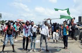 Nigeria protesters retreat but vow to fight on. Unrest In Lagos After Deadly Nigeria Protest Shooting