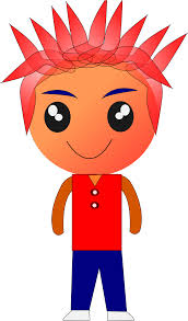 It is also a monster you battle in adventure mode, found in the high security base. Boy Art Organ Spiky Hair Cartoon Kids Clipart Full Size Clipart 5539825 Pinclipart