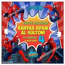 Serutspidermantaskarakter minimal order ready stock : Jual Banner Ulang Tahun Tema Spiderman Jakarta Timur Al Amin Souvenir Tokopedia
