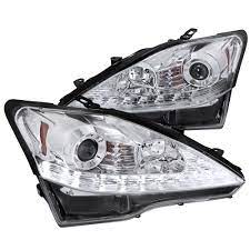 It is an aftermarket replacement but is built to factory replacement. Spec D Tuning Smd Led Signal Projector Headlights For 2006 2009 Lexus Is250 Is350 Head Light Assembly Left Right Pair Walmart Com Walmart Com