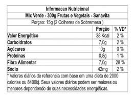 Mix Verde 300g Rico Em Fibras - Sanavita | Parcelamento sem juros